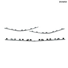 Хром лайсни за спойлер на предна броня Mercedes C-Class W206 (2021–2023) – DMb850